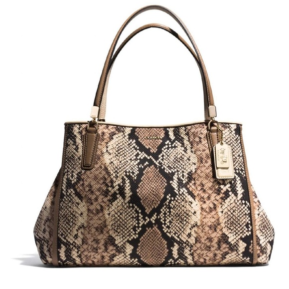 Coach Madison python Print carry all - Picture 8 of 8